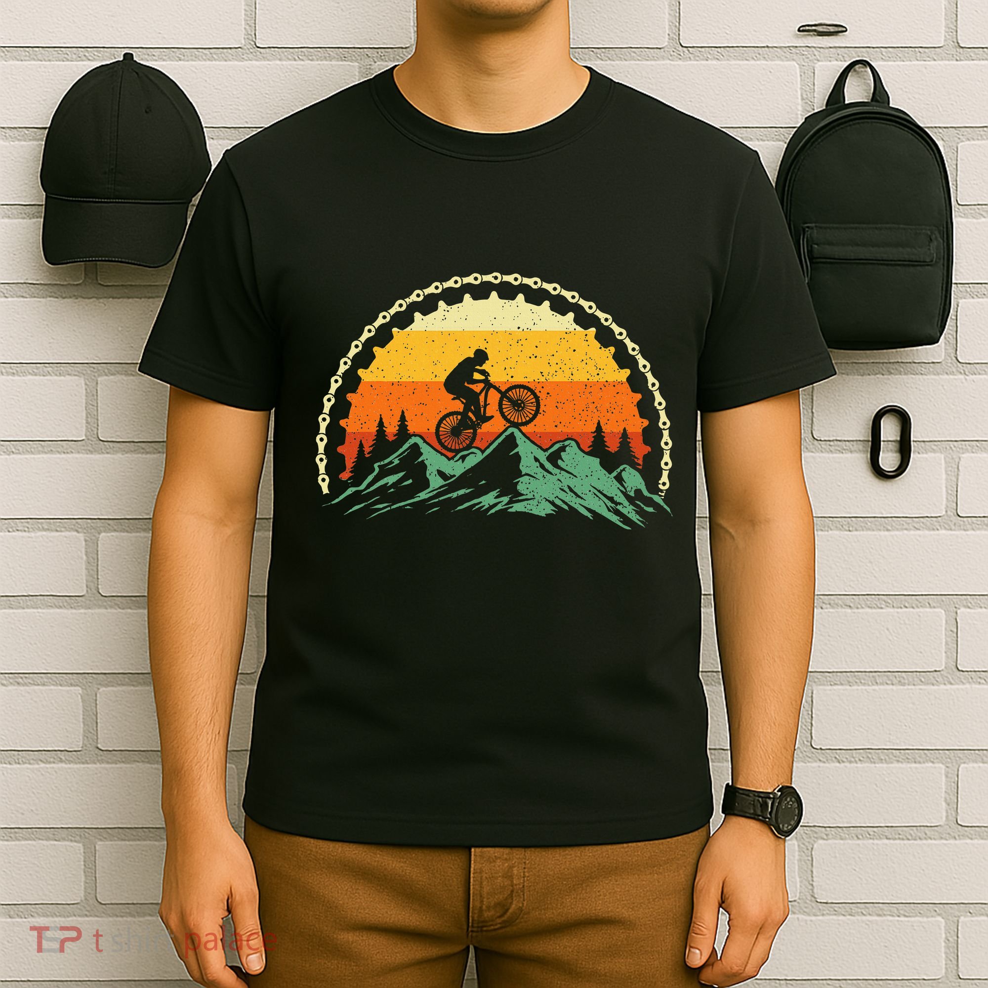 Mountain Biking Gear Bike Rider Mtb Lover Cyclist Downhill T-Shirt