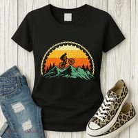 Mountain Biking Gear Bike Rider Mtb Lover Cyclist Downhill Women's T-Shirt thumb 3
