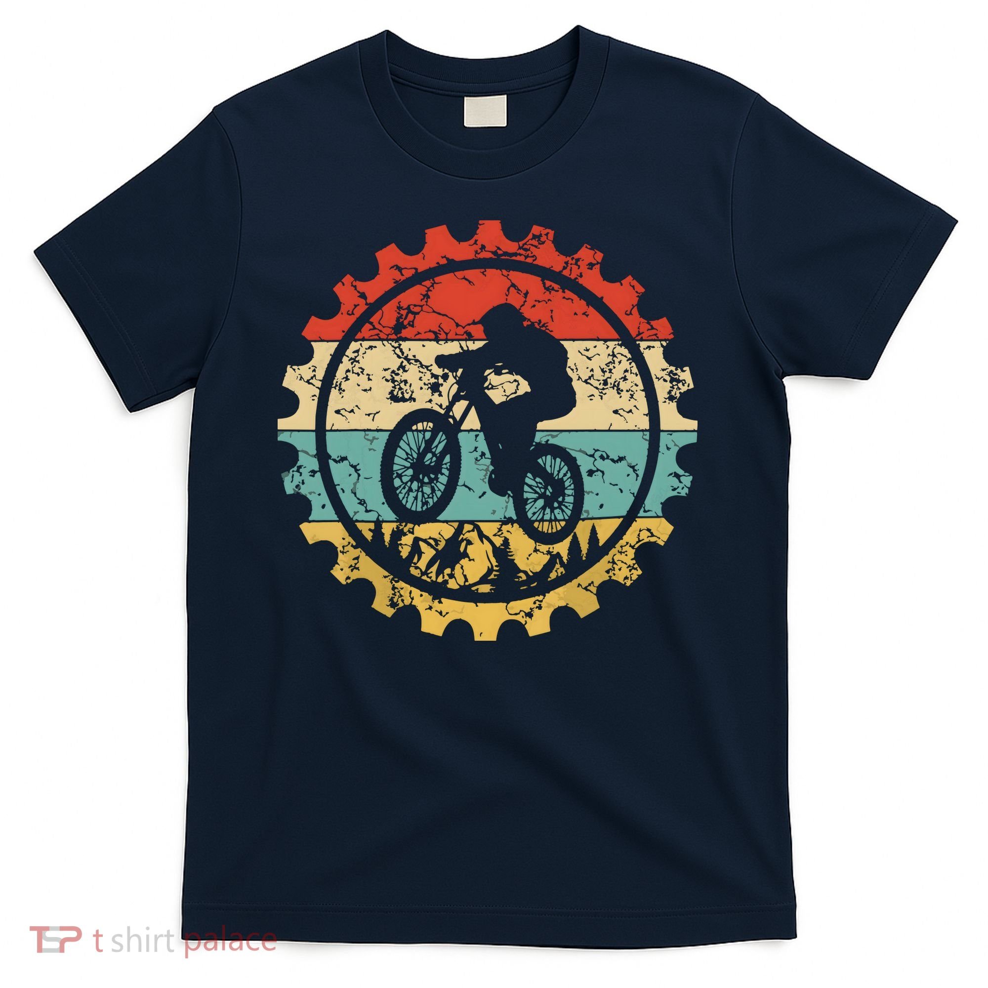 Mountain Biking Gear Retro Vintage MTB Bicycle Bike Rider T-Shirt