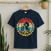 Mountain Biking Gear Retro Vintage MTB Bicycle Bike Rider T-Shirt thumb 2