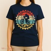 Mountain Biking Gear Retro Vintage MTB Bicycle Bike Rider T-Shirt thumb 4