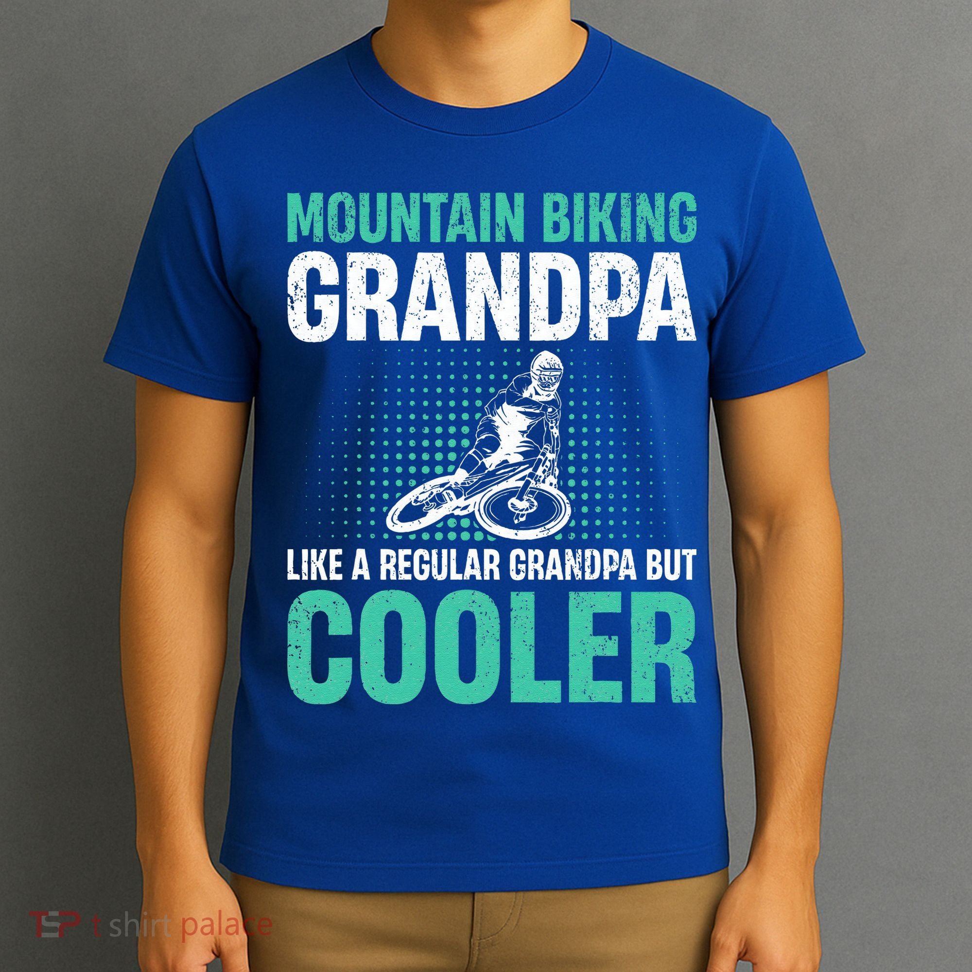 Mountain Bike Grandpa Like A Regular Grandpa But Cooler T-Shirt