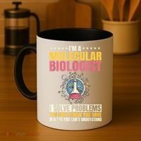 Molecular Biologist Genetic Scientist DNA Biology Science Coffee Mug thumb 4