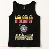 Molecular Biologist Genetic Scientist DNA Biology Science Tank Top thumb 2