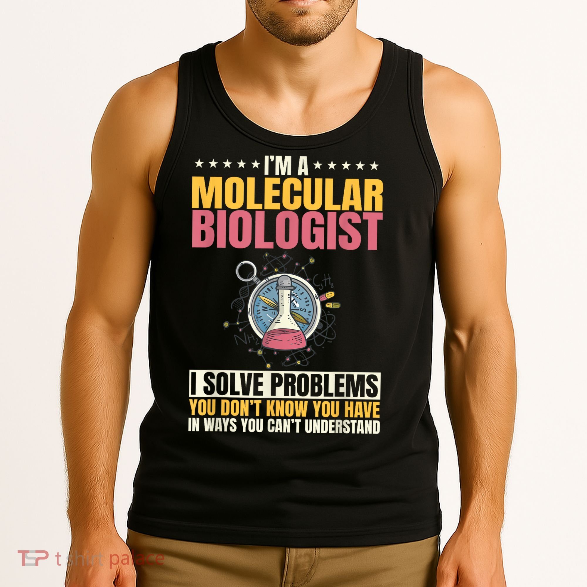 Molecular Biologist Genetic Scientist DNA Biology Science Tank Top