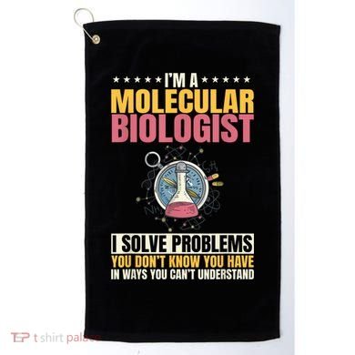 Molecular Biologist Genetic Scientist DNA Biology Science Golf Towel