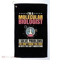 Molecular Biologist Genetic Scientist DNA Biology Science Golf Towel thumb 0
