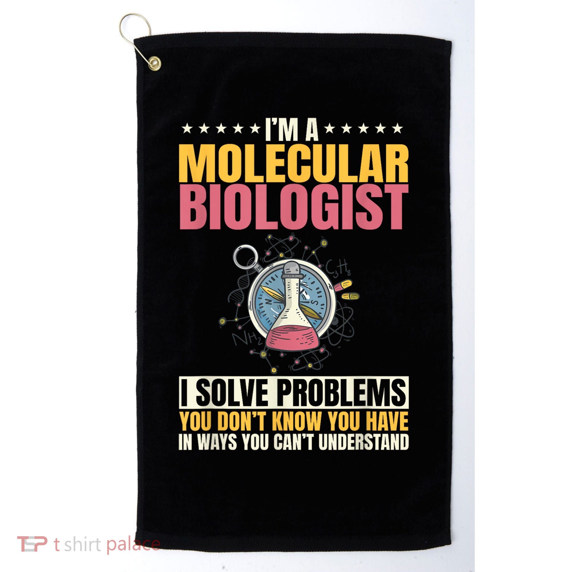 Molecular Biologist Genetic Scientist DNA Biology Science Golf Towel