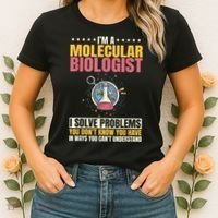 Molecular Biologist Genetic Scientist DNA Biology Science Women's T-Shirt thumb 2