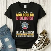 Molecular Biologist Genetic Scientist DNA Biology Science Women's T-Shirt thumb 3