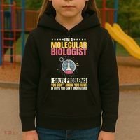 Molecular Biologist Genetic Scientist DNA Biology Science Kids Hoodie thumb 3
