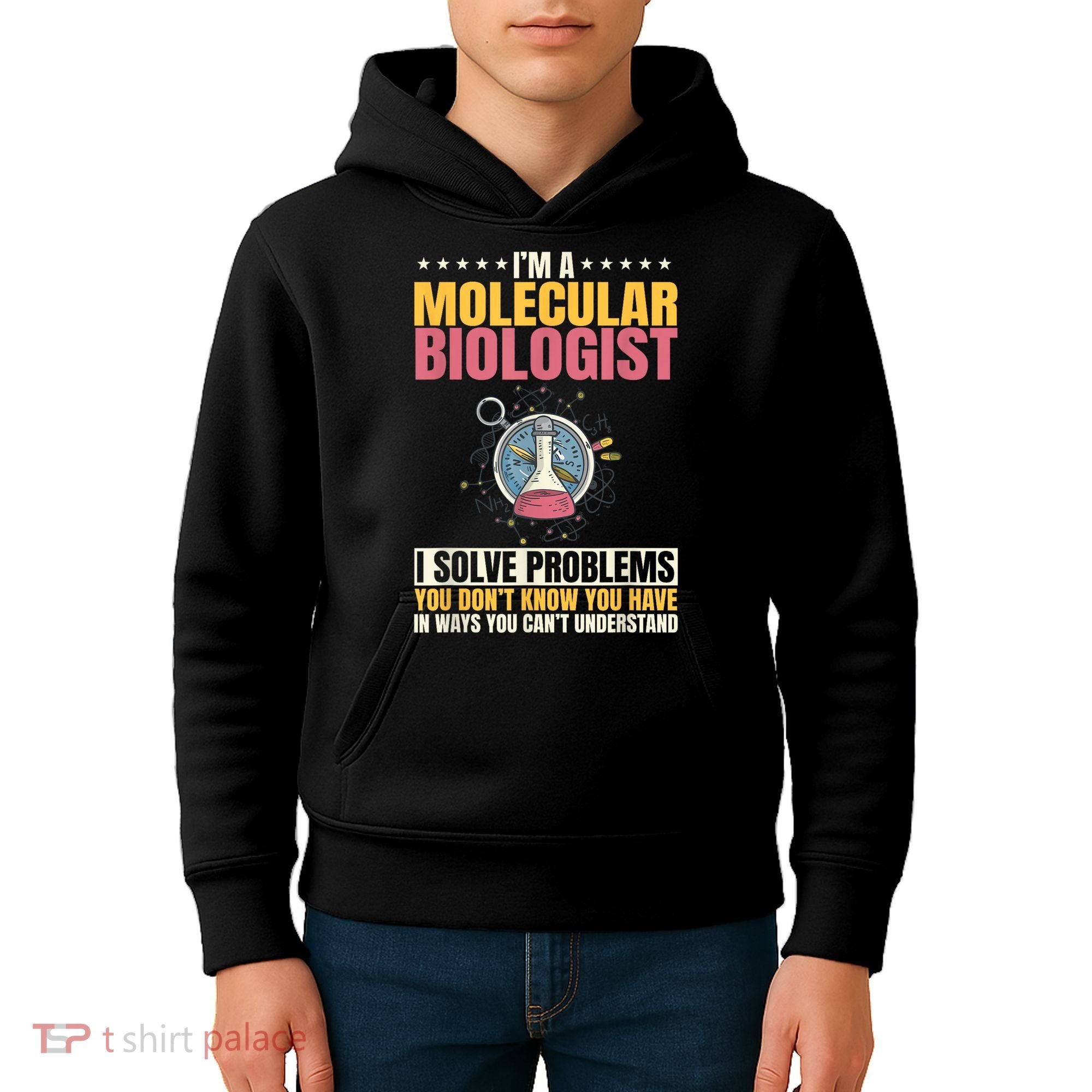 Molecular Biologist Genetic Scientist DNA Biology Science Kids Hoodie