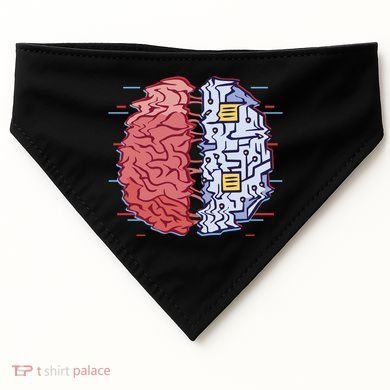 Machine Brain Glitch USA-Made Doggie Bandana