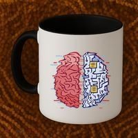 Machine Brain Glitch Coffee Mug thumb 2