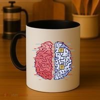 Machine Brain Glitch Coffee Mug thumb 4