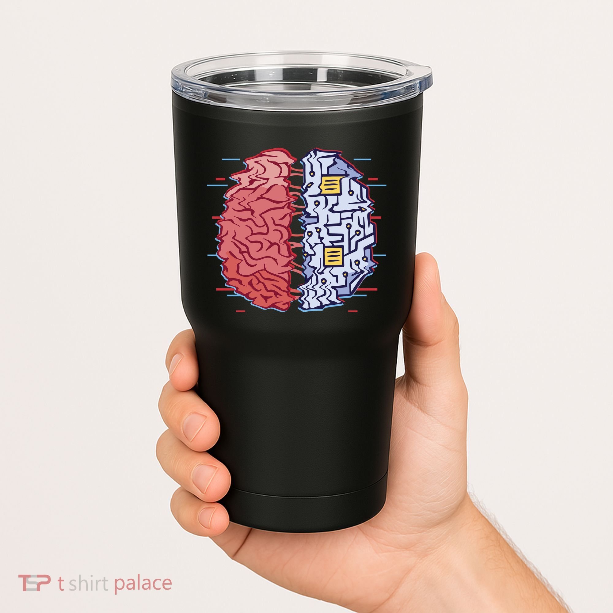 Machine Brain Glitch Tumbler