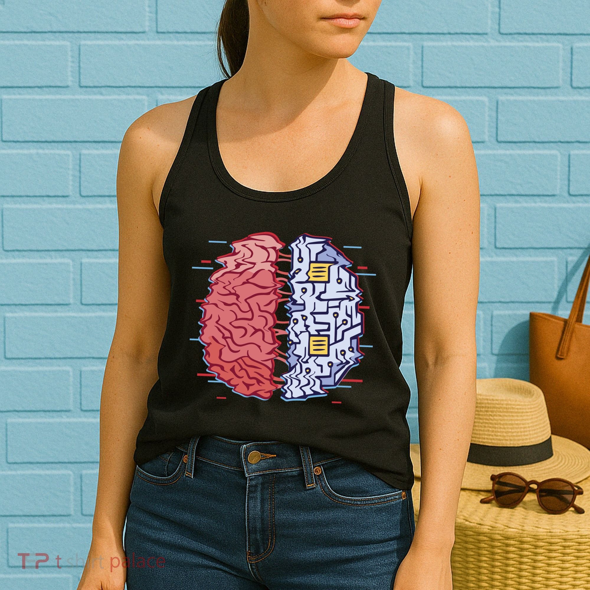 Machine Brain Glitch Women's Tank Top