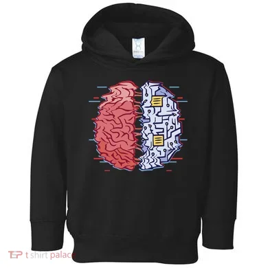Machine Brain Glitch Toddler Hoodie