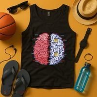 Machine Brain Glitch Tank Top thumb 4