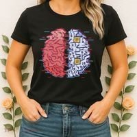 Machine Brain Glitch Women's T-Shirt thumb 2