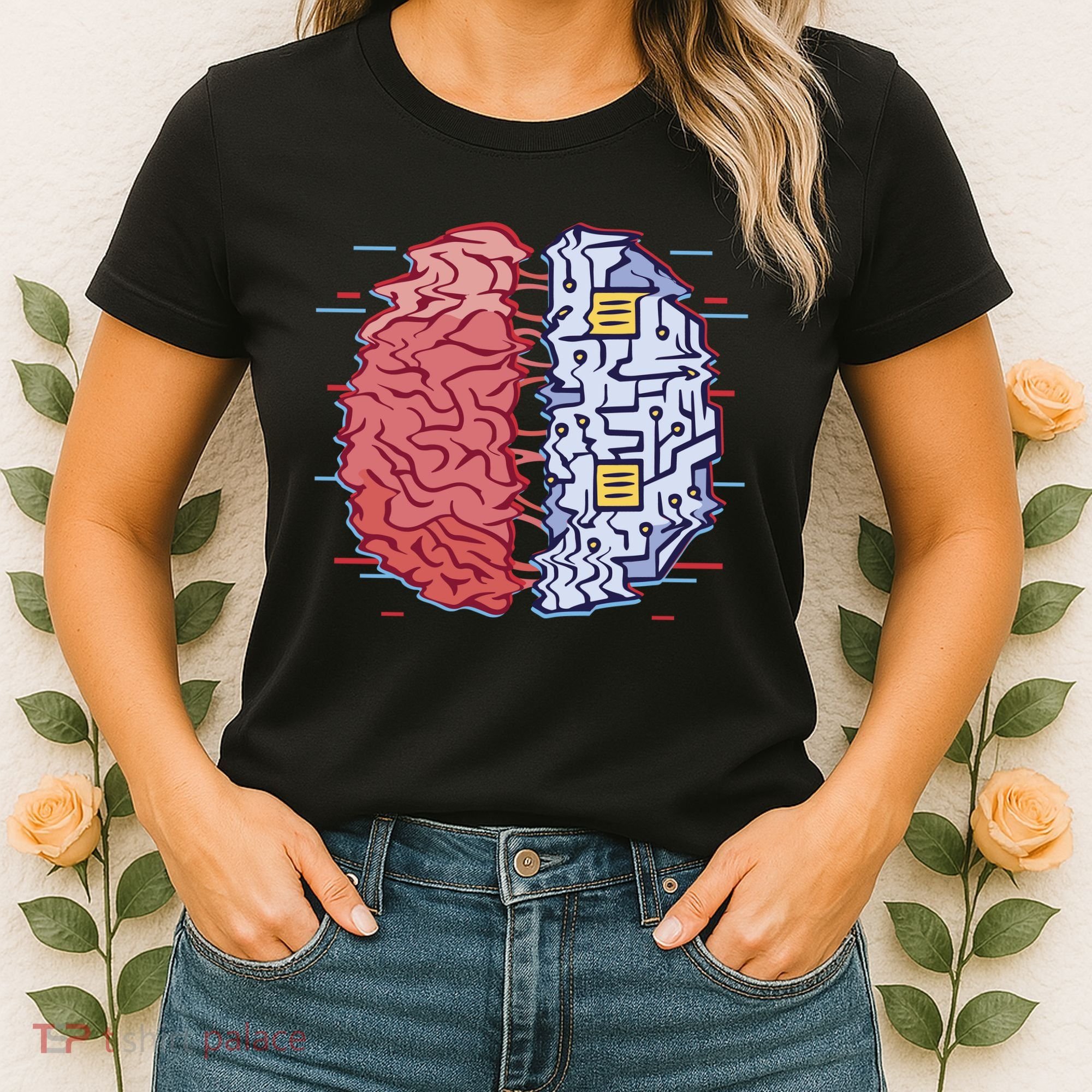 Machine Brain Glitch Women's T-Shirt