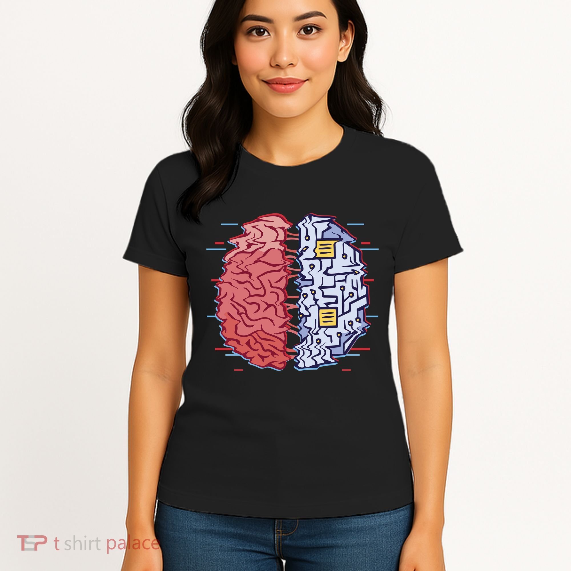 Machine Brain Glitch Women's T-Shirt