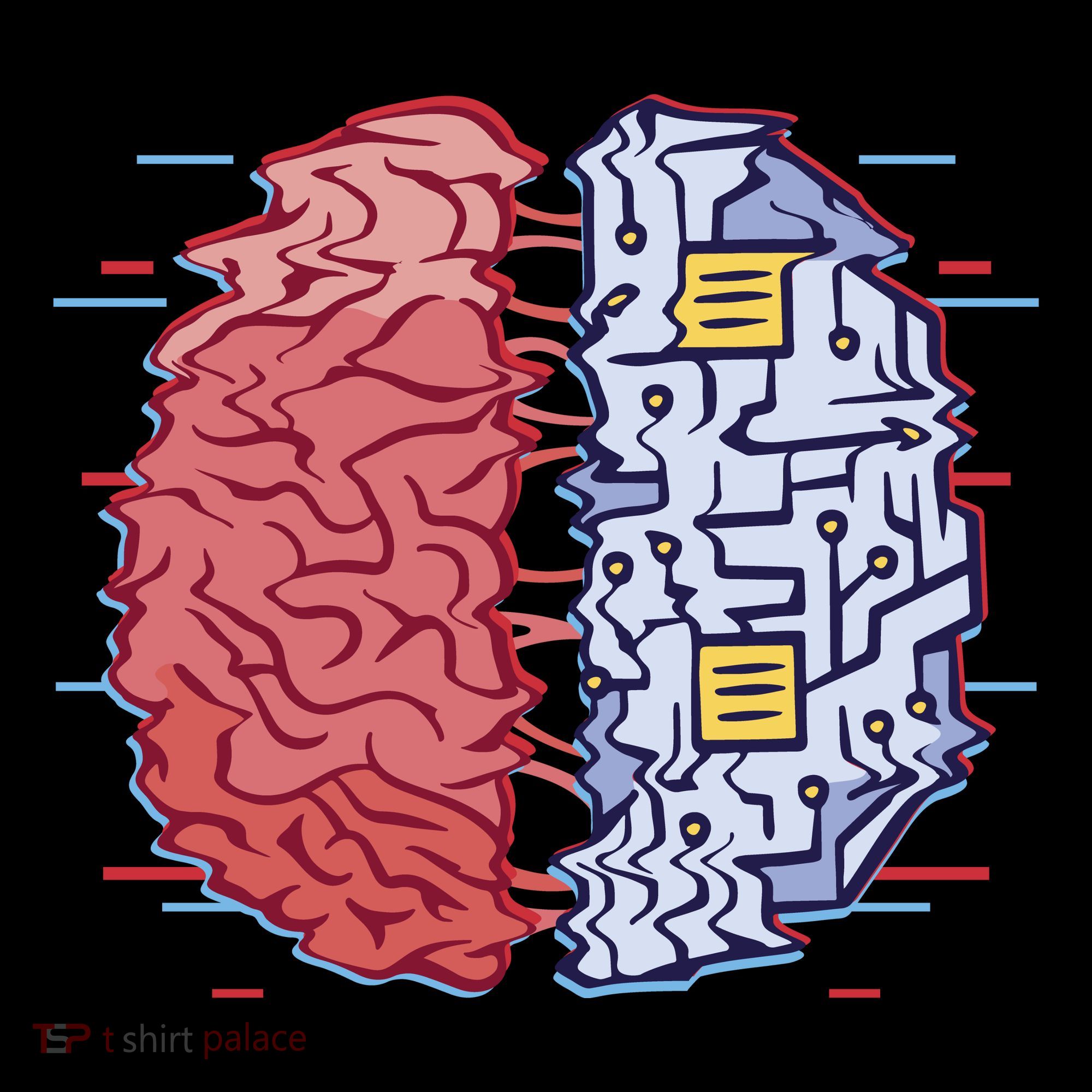 Machine Brain Glitch Women's T-Shirt