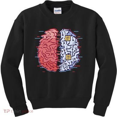 Machine Brain Glitch Kids Sweatshirt