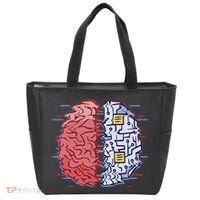 Machine Brain Glitch Tote Bag thumb 0