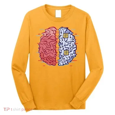 Machine Brain Glitch Long Sleeve Shirt