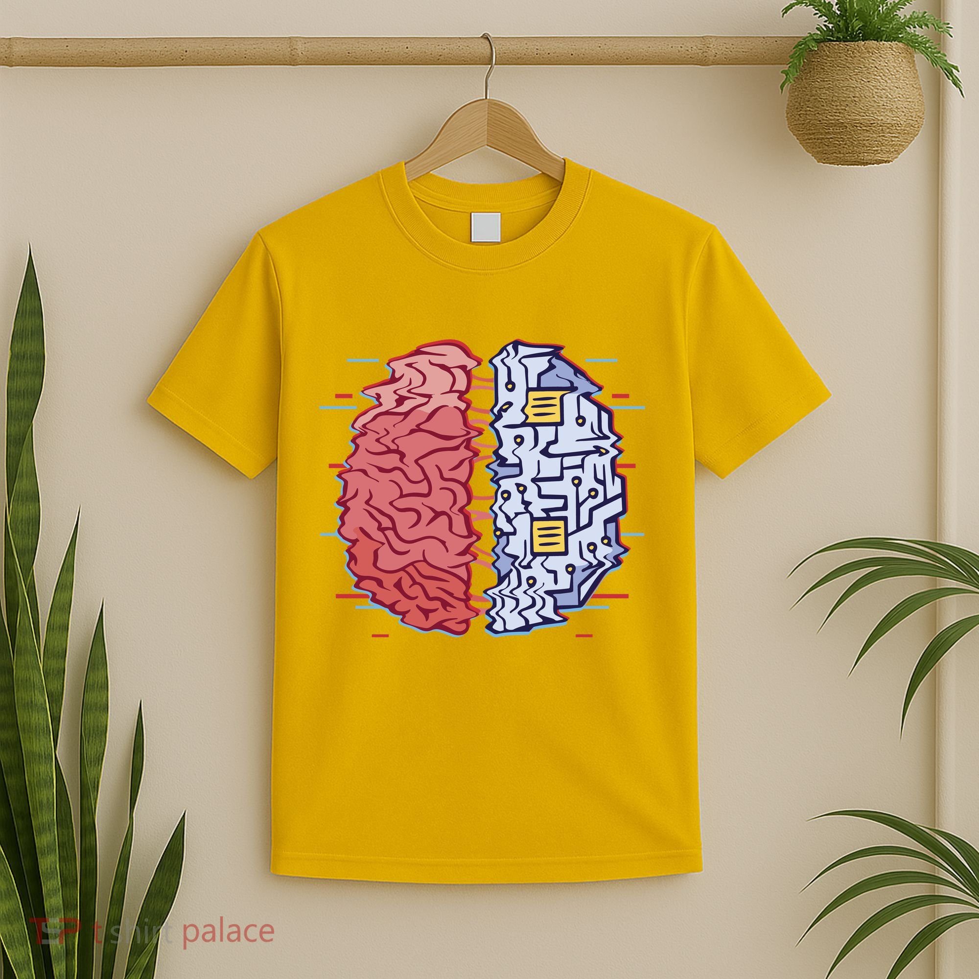 Machine Brain Glitch T-Shirt