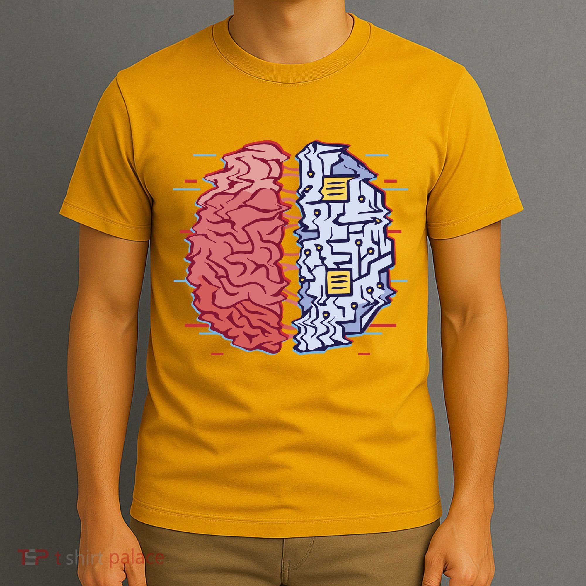 Machine Brain Glitch T-Shirt