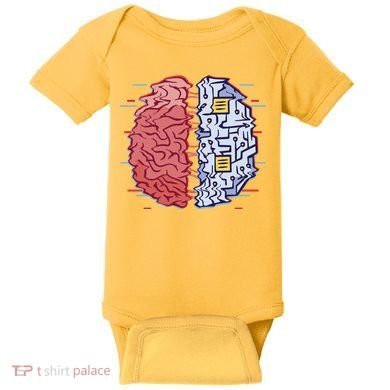 Machine Brain Glitch Baby Bodysuit