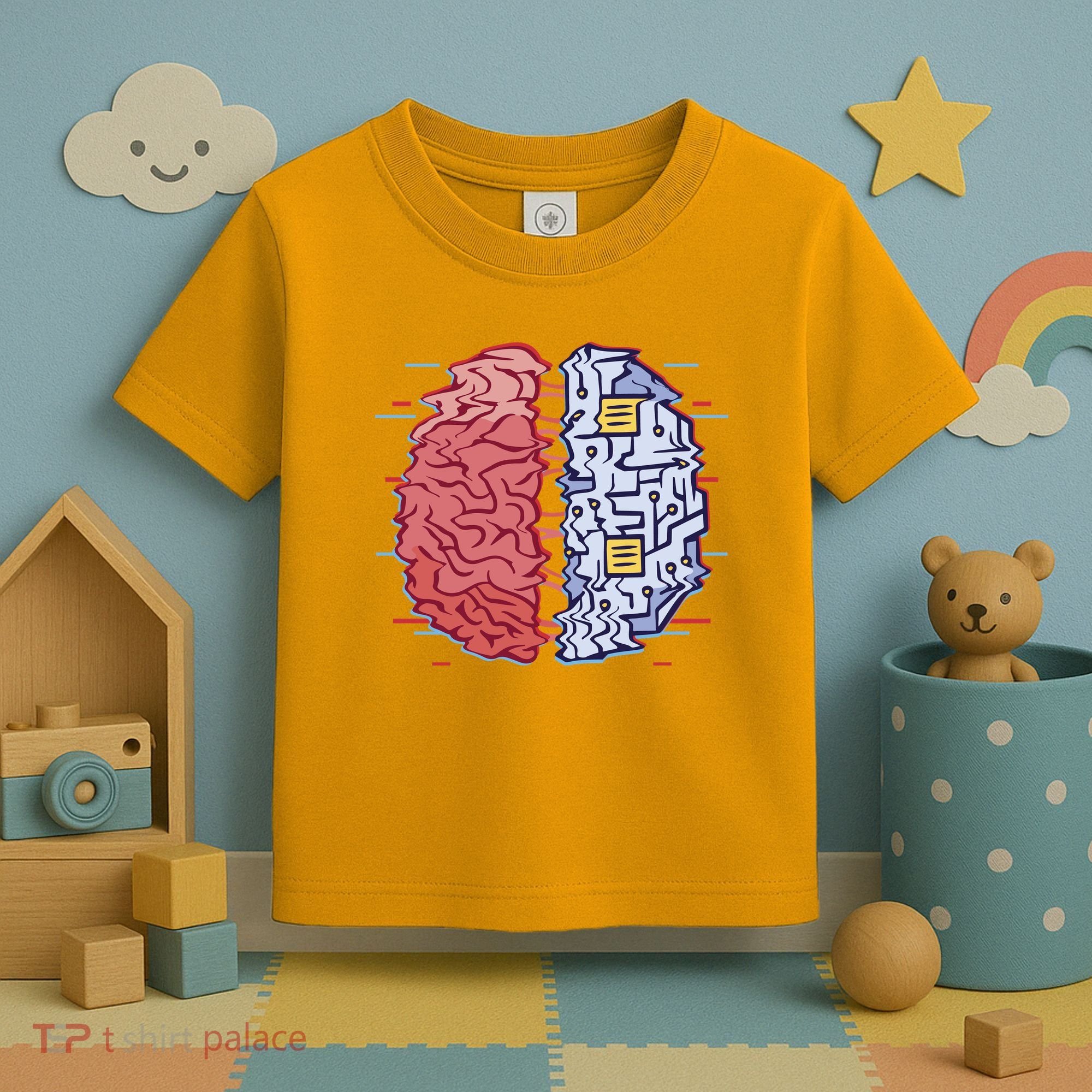 Machine Brain Glitch Toddler T-Shirt