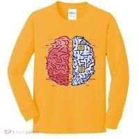 Machine Brain Glitch Kids Long Sleeve Shirt thumb 0