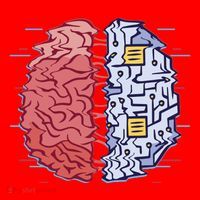 Machine Brain Glitch Santa Hat thumb 1