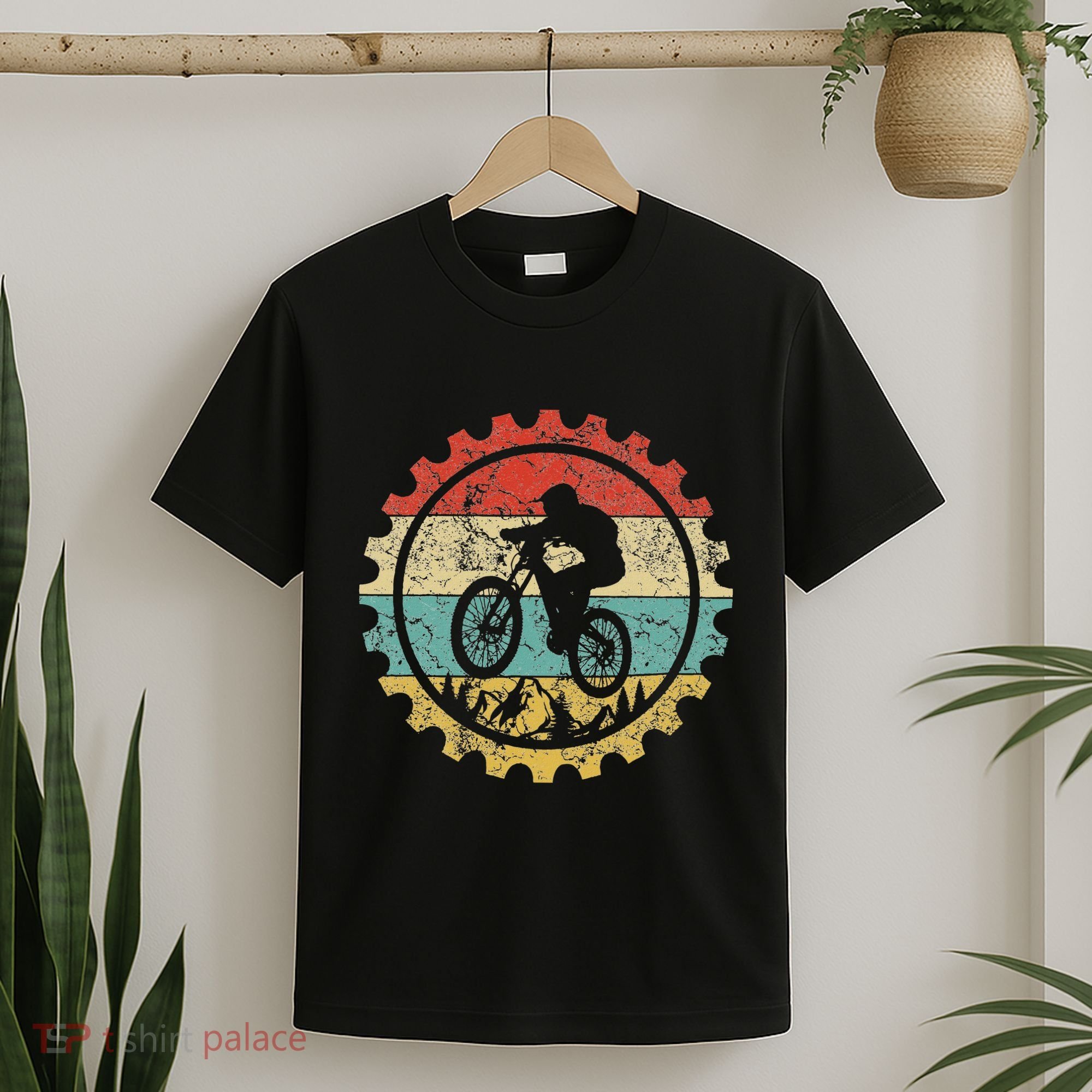 Mountain Biking Gear Retro Vintage Mtb Bicycle Bike Rider T-Shirt