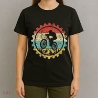 Mountain Biking Gear Retro Vintage Mtb Bicycle Bike Rider T-Shirt thumb 4