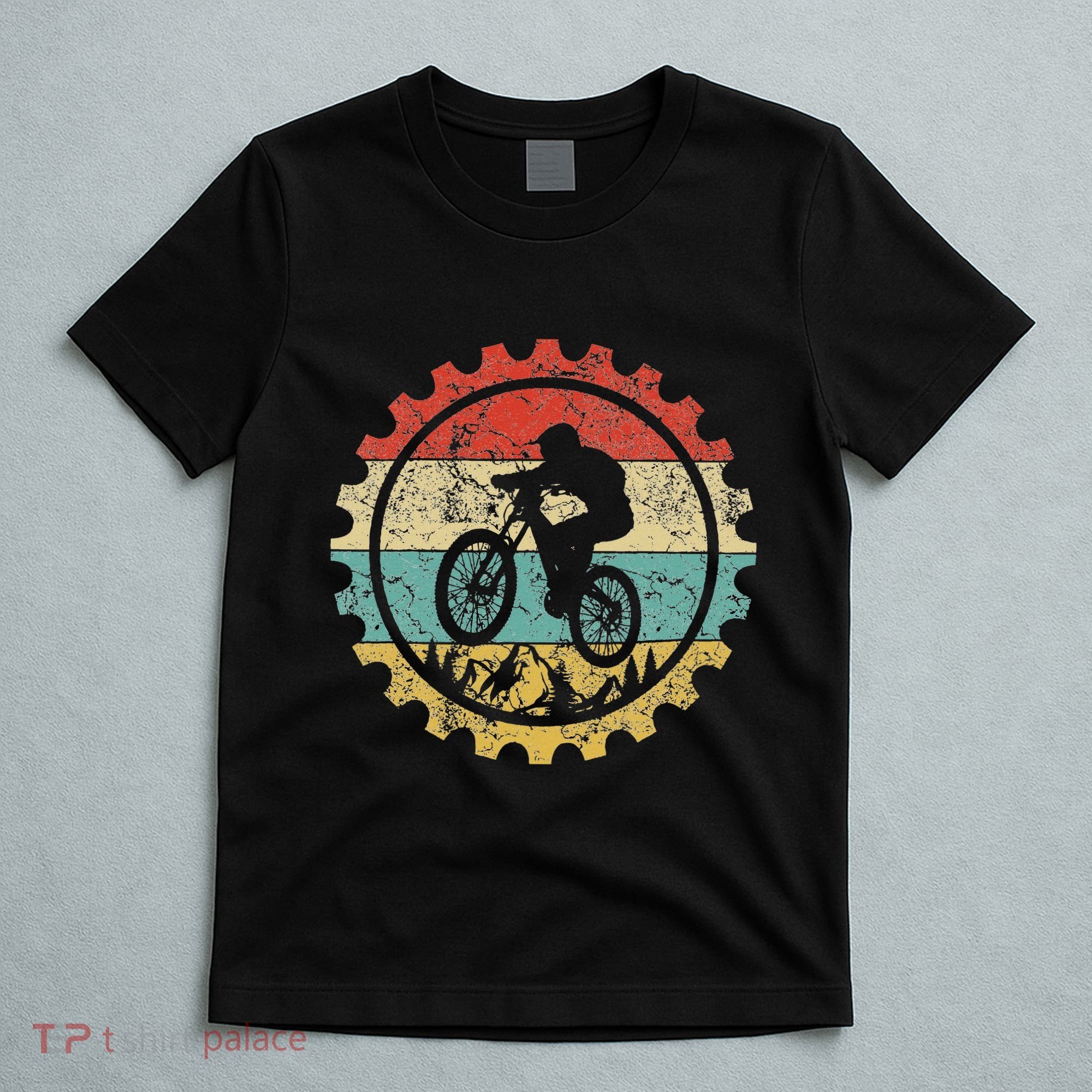 Mountain Biking Gear Retro Vintage Mtb Bicycle Bike Rider T-Shirt