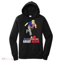 Make Bowling Great Again Funny Trump Bowling Gift Women's Hoodie thumb 0
