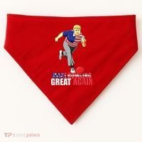 Make Bowling Great Again Funny Trump Bowling Gift USA-Made Doggie Bandana thumb 0