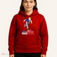 Make Bowling Great Again Funny Trump Bowling Gift Hoodie thumb 5