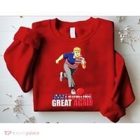 Make Bowling Great Again Funny Trump Bowling Gift Sweatshirt thumb 2