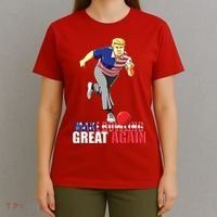 Make Bowling Great Again Funny Trump Bowling Gift T-Shirt thumb 4