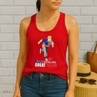 Make Bowling Great Again Funny Trump Bowling Gift Women's Tank Top thumb 2
