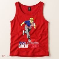 Make Bowling Great Again Funny Trump Bowling Gift Tank Top thumb 2