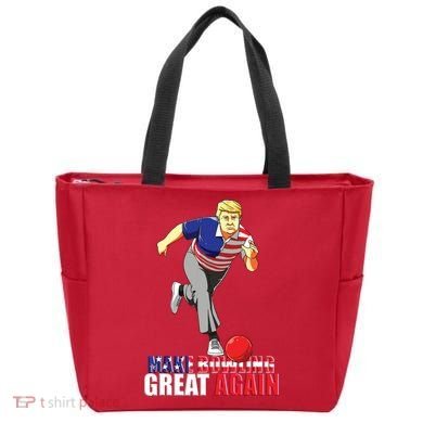 Make Bowling Great Again Funny Trump Bowling Gift Tote Bag