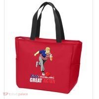 Make Bowling Great Again Funny Trump Bowling Gift Tote Bag thumb 3