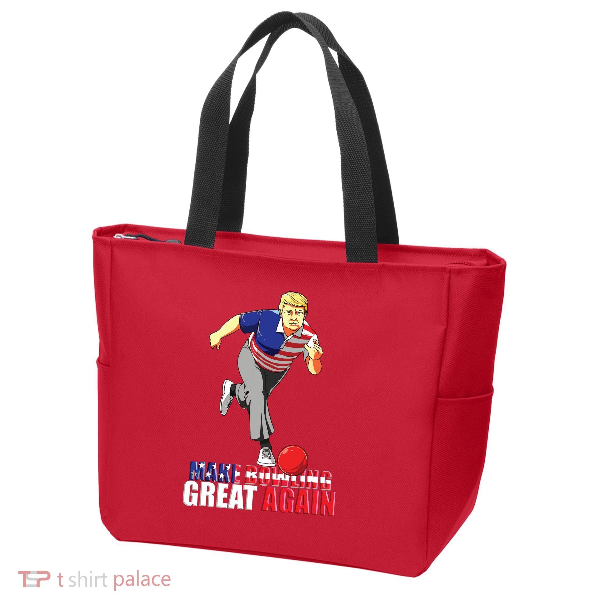 Make Bowling Great Again Funny Trump Bowling Gift Tote Bag
