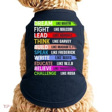 Martin Black History Month African Pride Doggie Tank